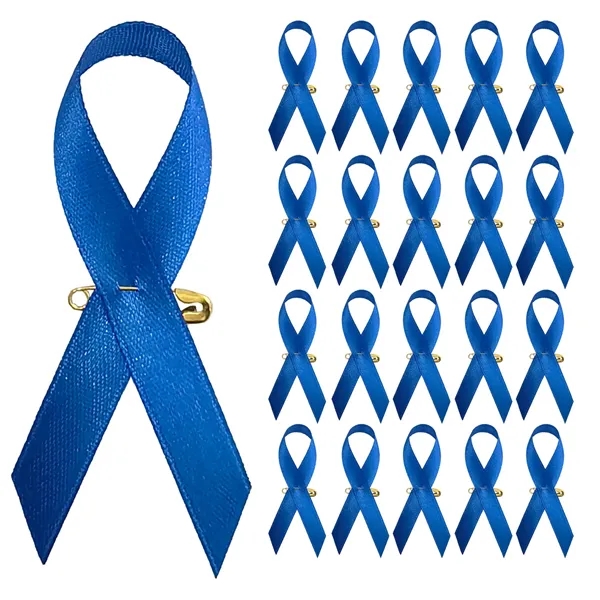 Satin Awareness Ribbons with Safety Pins - Satin Awareness Ribbons with Safety Pins - Image 4 of 5