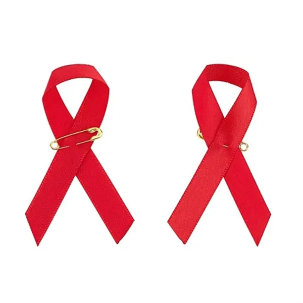 Satin Awareness Ribbons with Safety Pins - Satin Awareness Ribbons with Safety Pins - Image 5 of 5