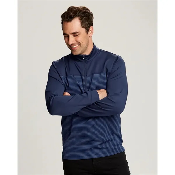Cutter & Buck Traverse Stretch Eco Stripe Quarter Zip Men... - Cutter & Buck Traverse Stretch Eco Stripe Quarter Zip Men... - Image 9 of 9