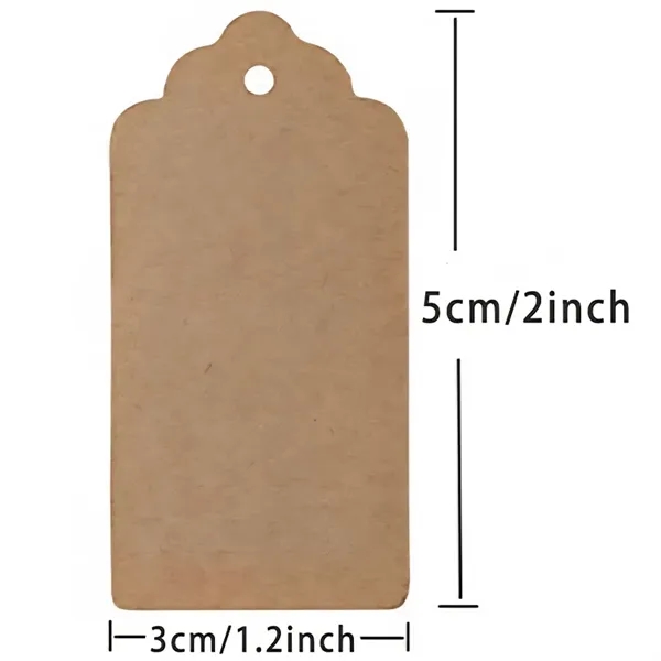 100 Packs Kraft Paper Hang Tags Gift Thanksgiving Card Label - 100 Packs Kraft Paper Hang Tags Gift Thanksgiving Card Label - Image 1 of 6