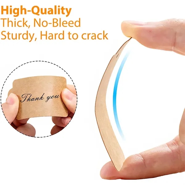 100 Packs Kraft Paper Hang Tags Gift Thanksgiving Card Label - 100 Packs Kraft Paper Hang Tags Gift Thanksgiving Card Label - Image 5 of 6