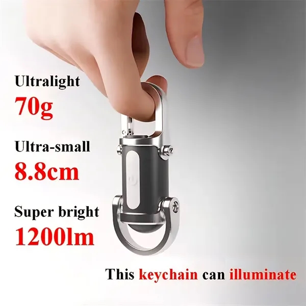 Rechargeable 7 Light Modes  Keychain Flashlight Waterproof - Rechargeable 7 Light Modes  Keychain Flashlight Waterproof - Image 4 of 6