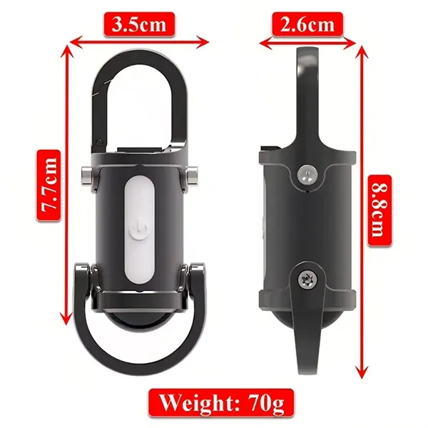 Rechargeable 7 Light Modes  Keychain Flashlight Waterproof - Rechargeable 7 Light Modes  Keychain Flashlight Waterproof - Image 5 of 6