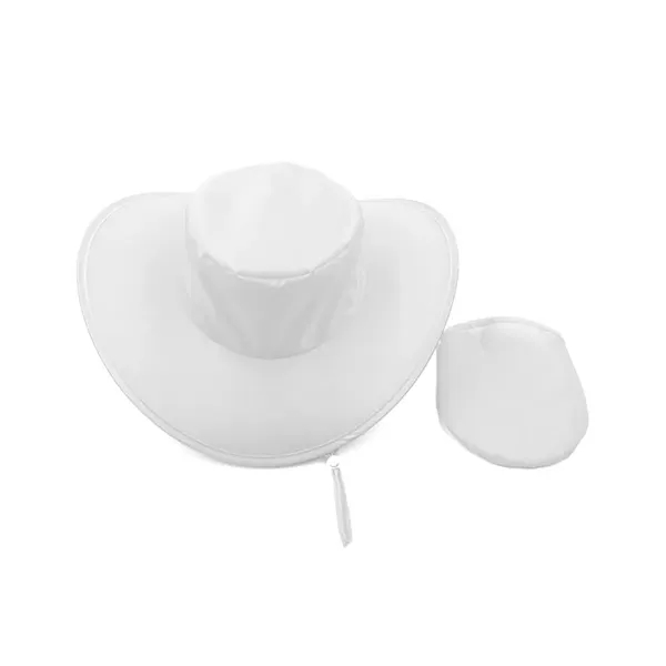 Foldable Polyester Cowboy Hat with Matching Pouch - Foldable Polyester Cowboy Hat with Matching Pouch - Image 12 of 13