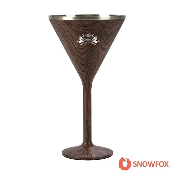 Snowfox® 8 oz. Double Wall Steel Stemmed Martini Glass - Snowfox® 8 oz. Double Wall Steel Stemmed Martini Glass - Image 3 of 6