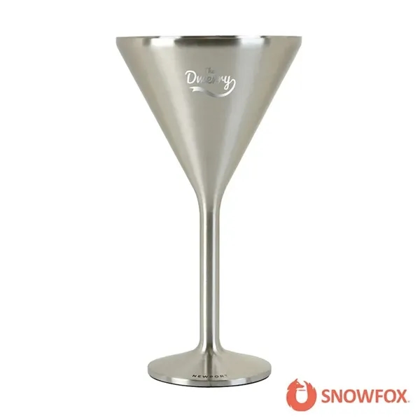 Snowfox® 8 oz. Double Wall Steel Stemmed Martini Glass - Snowfox® 8 oz. Double Wall Steel Stemmed Martini Glass - Image 4 of 6