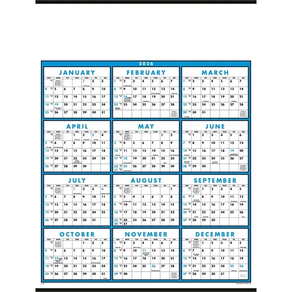 Triumph® Calendars Span-A-Year Non-Laminated Calendar - Triumph® Calendars Span-A-Year Non-Laminated Calendar - Image 2 of 2