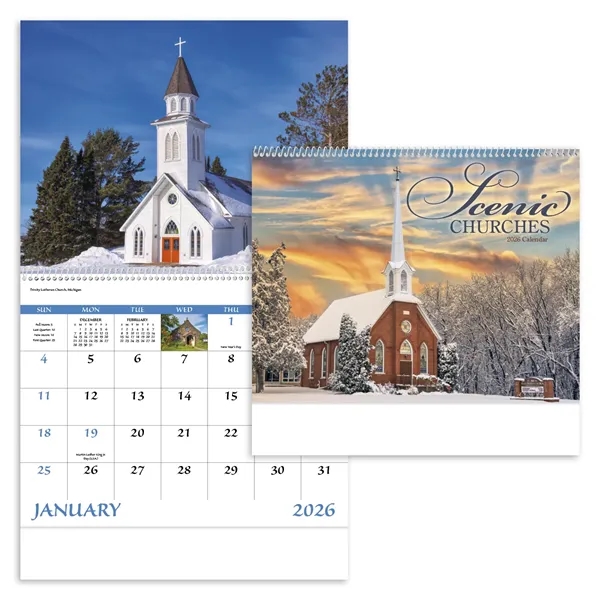 Good Value™ Scenic Churches - Spiral Calendar - Good Value™ Scenic Churches - Spiral Calendar - Image 2 of 3