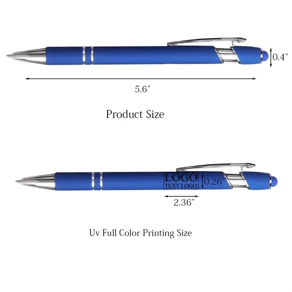 Metal Ballpoint Pen With Color Stylus Tip - Metal Ballpoint Pen With Color Stylus Tip - Image 2 of 9