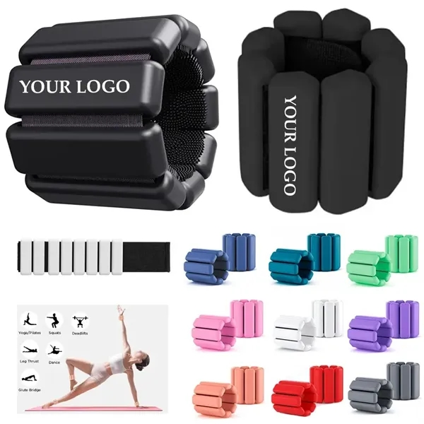 1 Pair Adjustable Wearable Weights Silicone Wrist - 1 Pair Adjustable Wearable Weights Silicone Wrist - Image 0 of 6