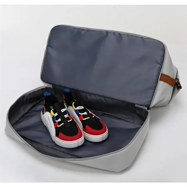Waterproof Travel Gym Duffel Tote Bag with Shoe Compartment - Waterproof Travel Gym Duffel Tote Bag with Shoe Compartment - Image 5 of 9