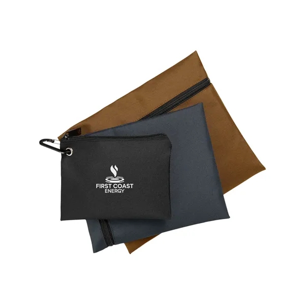 Harriton Eco Friendly Three Pouch Set - Harriton Eco Friendly Three Pouch Set - Image 2 of 2