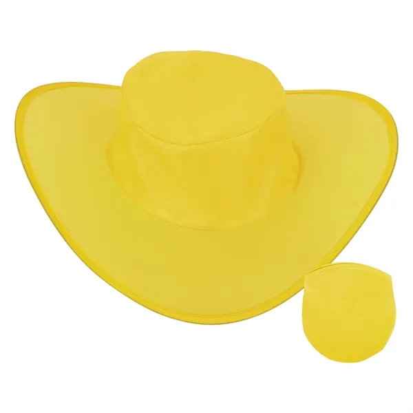 Foldable Polyester Advertising Cowboy Hat W/ Storage Bag - Foldable Polyester Advertising Cowboy Hat W/ Storage Bag - Image 11 of 11