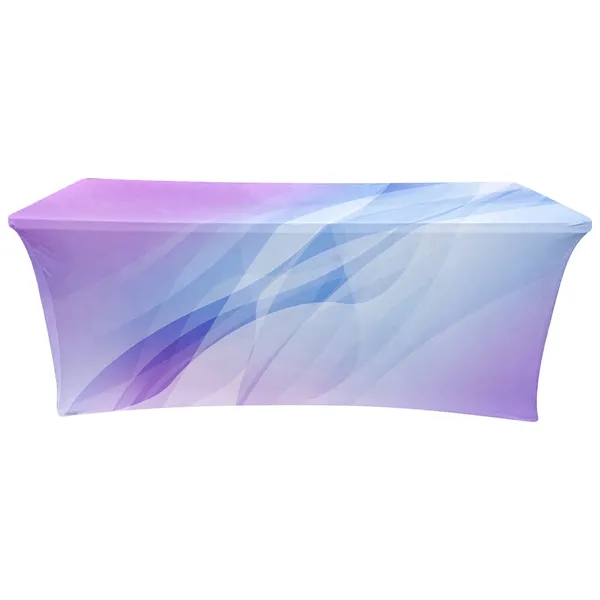 Custom 6ft Full Color Stretch Tablecloth - Custom 6ft Full Color Stretch Tablecloth - Image 1 of 13