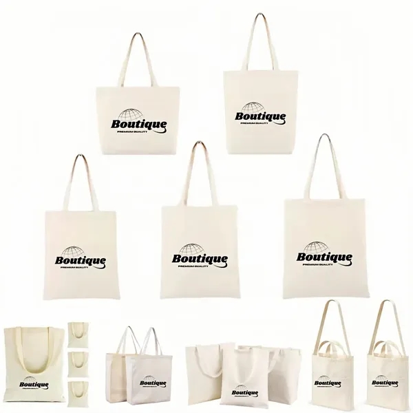 Reusable Cotton Canvas Tote Bag Custom Logo Printable - Reusable Cotton Canvas Tote Bag Custom Logo Printable - Image 0 of 4