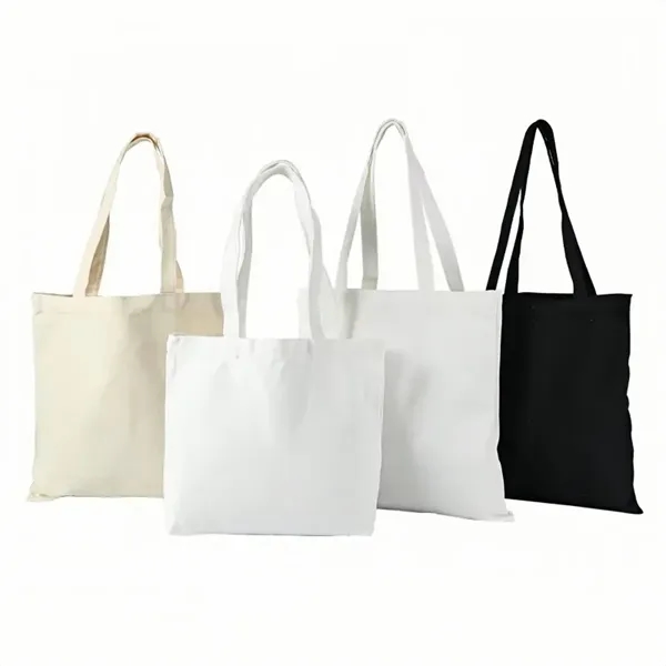 Reusable Cotton Canvas Tote Bag Custom Logo Printable - Reusable Cotton Canvas Tote Bag Custom Logo Printable - Image 2 of 4