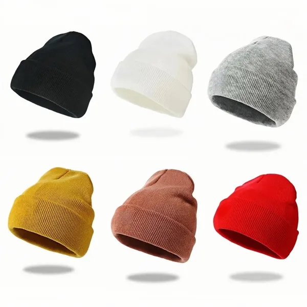 Custom Embroidered Knit Beanie For Fall And Winter - Custom Embroidered Knit Beanie For Fall And Winter - Image 3 of 3