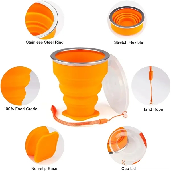Collapsible Outdoor Silicone Cup - Collapsible Outdoor Silicone Cup - Image 3 of 9