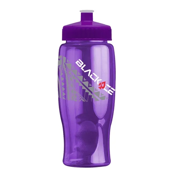 Rotation 27oz Transparent Contour Bottle w/Push-Pull Lid - Rotation 27oz Transparent Contour Bottle w/Push-Pull Lid - Image 1 of 9