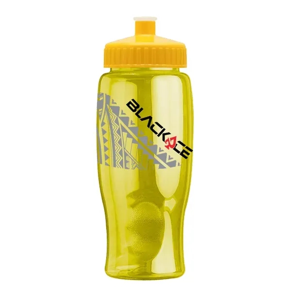 Rotation 27oz Transparent Contour Bottle w/Push-Pull Lid - Rotation 27oz Transparent Contour Bottle w/Push-Pull Lid - Image 3 of 9