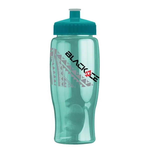Rotation 27oz Transparent Contour Bottle w/Push-Pull Lid - Rotation 27oz Transparent Contour Bottle w/Push-Pull Lid - Image 4 of 9