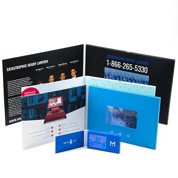 Custom Video Brochure with 4 inch LCD Screen - Custom Video Brochure with 4 inch LCD Screen - Image 0 of 4