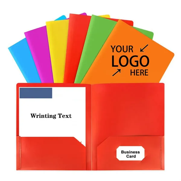 Plastic Folders with Pockets - Plastic Folders with Pockets - Image 0 of 5