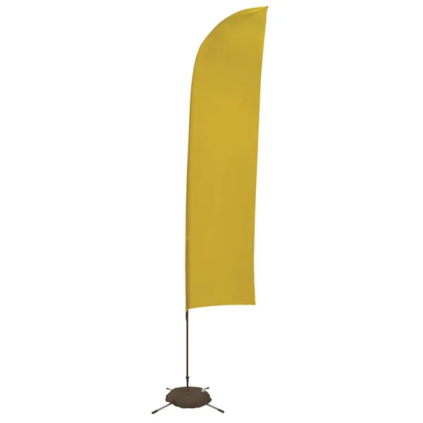 13' Solid-Color Blade Sail Sign Flag, 1-Sided, Scissor Base - 13' Solid-Color Blade Sail Sign Flag, 1-Sided, Scissor Base - Image 0 of 27