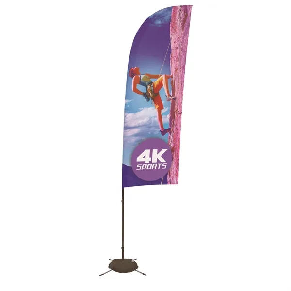 9' Streamline Blade Sail Sign Flag, 1-Sided, Scissor Base - 9' Streamline Blade Sail Sign Flag, 1-Sided, Scissor Base - Image 0 of 4