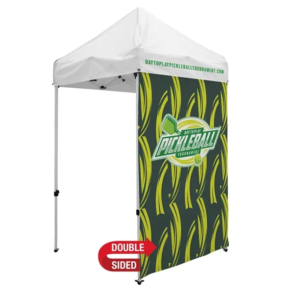 5' Economy Tent Full Wall (Dye Sublimated, Double-Sided)