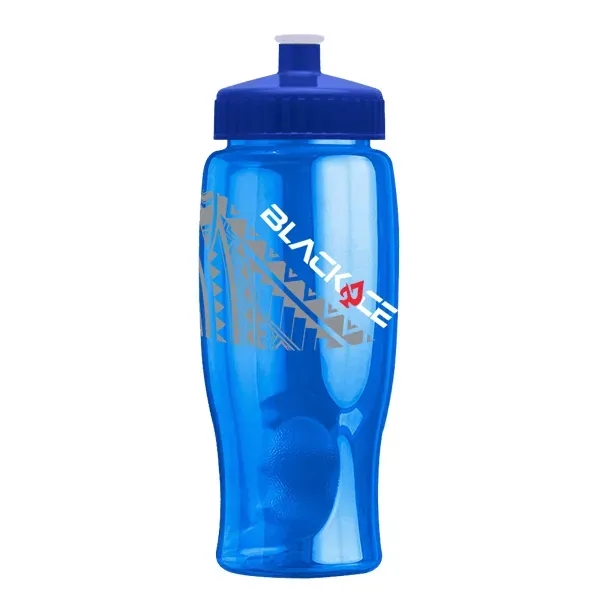 Custom Rotation 27oz Transparent Contour Bottle w/Push-Pull Lid