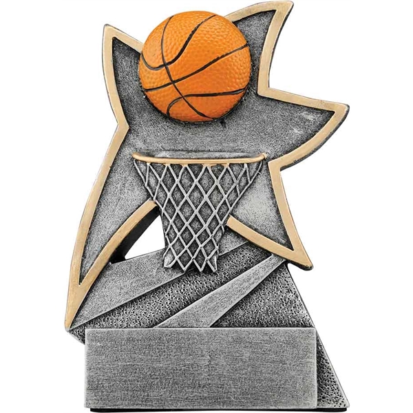 5 1/2" Basketball Jazz Star Resin - 5 1/2" Basketball Jazz Star Resin - Image 0 of 0