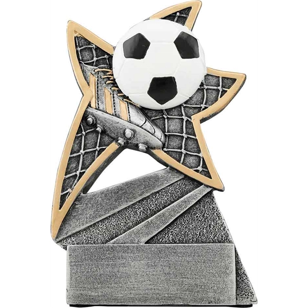 5 1/2" Soccer Jazz Star Resin - 5 1/2" Soccer Jazz Star Resin - Image 0 of 0