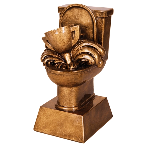 6" Antique Gold Toilet Loser Award - 6" Antique Gold Toilet Loser Award - Image 0 of 0