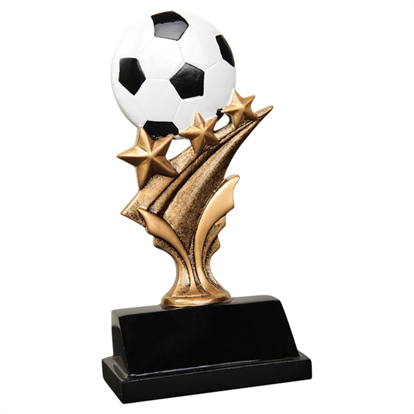 5 1/2" Soccer Tri Star Resin - 5 1/2" Soccer Tri Star Resin - Image 0 of 0