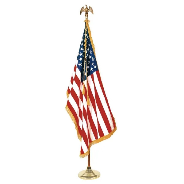 8' Deluxe Oak Flagpole Set with 3' x 5' Flag - 8' Deluxe Oak Flagpole Set with 3' x 5' Flag - Image 0 of 0
