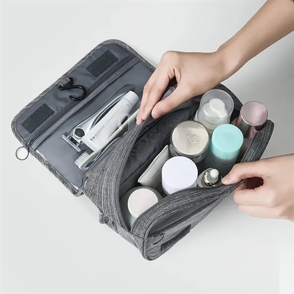 Portable Hanging Organizer Travel Toiletry Bag For Women - Portable Hanging Organizer Travel Toiletry Bag For Women - Image 3 of 6