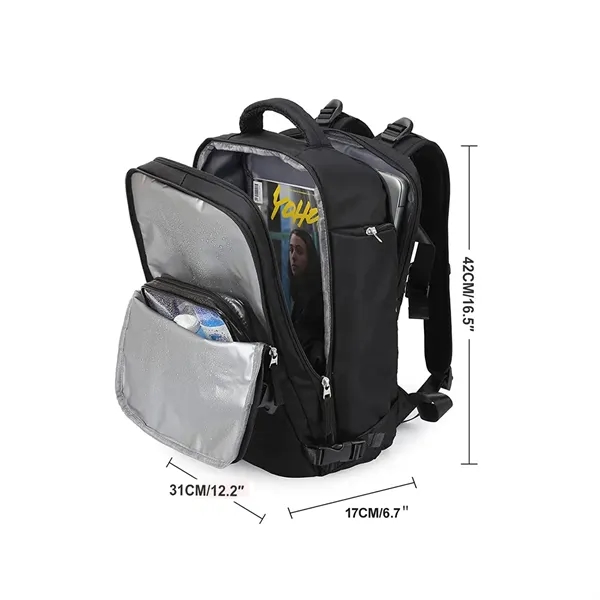 Travel Backpack For Men Women With USB Charging Port - Travel Backpack For Men Women With USB Charging Port - Image 1 of 5