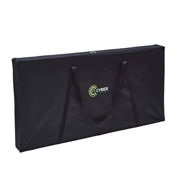 Wood Cornhole Plus, 4 Navy & White Bean Bags - Wood Cornhole Plus, 4 Navy & White Bean Bags - Image 2 of 2