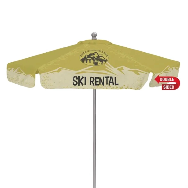9' Market Umbrella Double-Sided Dye Sub Kit with Valance - 9' Market Umbrella Double-Sided Dye Sub Kit with Valance - Image 0 of 1