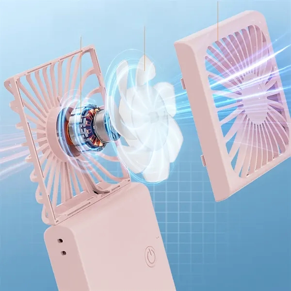 Portable Folding Neck/Desktop Fan - Portable Folding Neck/Desktop Fan - Image 7 of 8