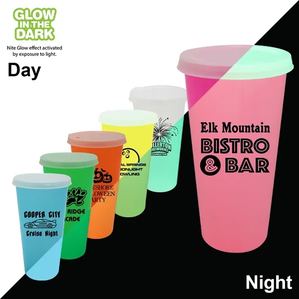 Nite Glow 26 oz. Tumbler with Lid - Nite Glow 26 oz. Tumbler with Lid - Image 0 of 7