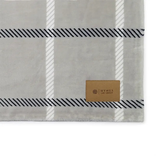 Custom Elegant Lodge Recycled Polyester Throw Blanket