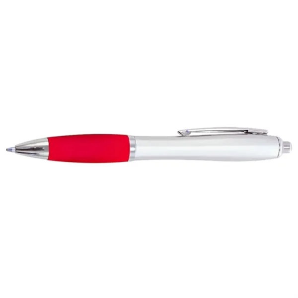 Click Satin Gray Finish Plastic Ballpoint Pen