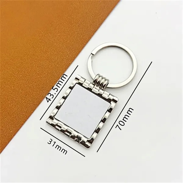 Square Woven Textured Keychain - Square Woven Textured Keychain - Image 5 of 7