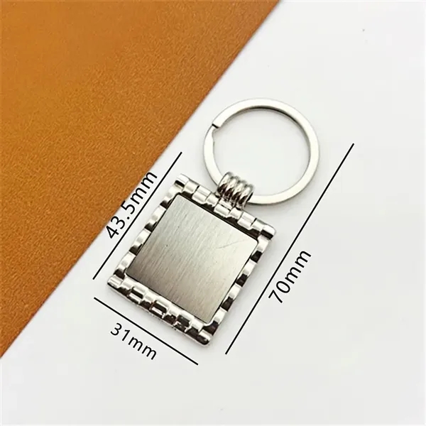 Square Woven Textured Keychain - Square Woven Textured Keychain - Image 6 of 7