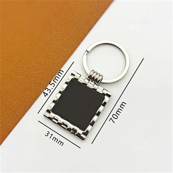 Square Woven Textured Keychain - Square Woven Textured Keychain - Image 7 of 7