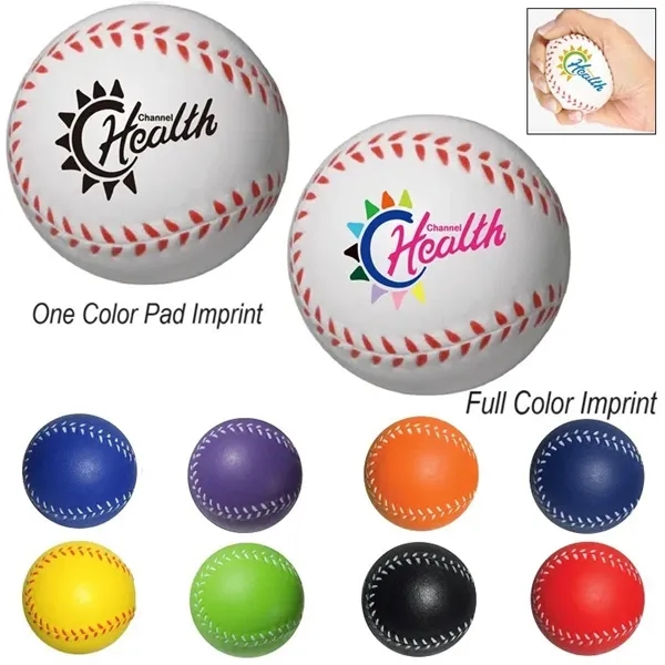 Baseball Shaped Stress Reliever - Baseball Shaped Stress Reliever - Image 0 of 4