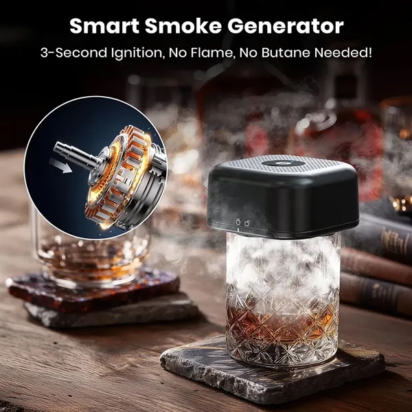 Whiskey Smoker Kit Flame-Free Old Fashioned Smoking Set - Whiskey Smoker Kit Flame-Free Old Fashioned Smoking Set - Image 2 of 3