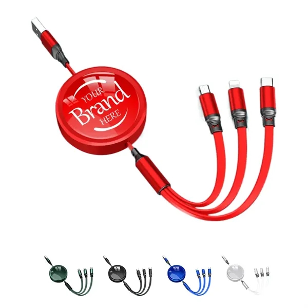 Retractable Fast Charging Data Cable - Retractable Fast Charging Data Cable - Image 0 of 5